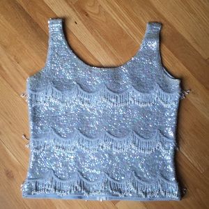 Sequined and beautifully beaded top